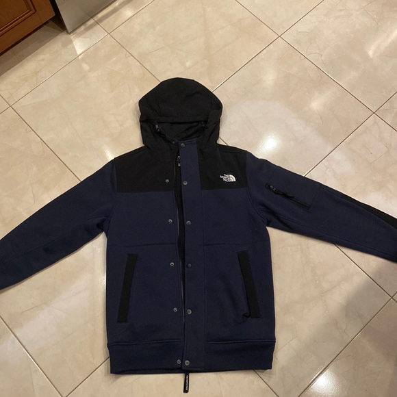 North Face jacket, size small. Navy blue with black. Excellent condition - Picture 1 of 7